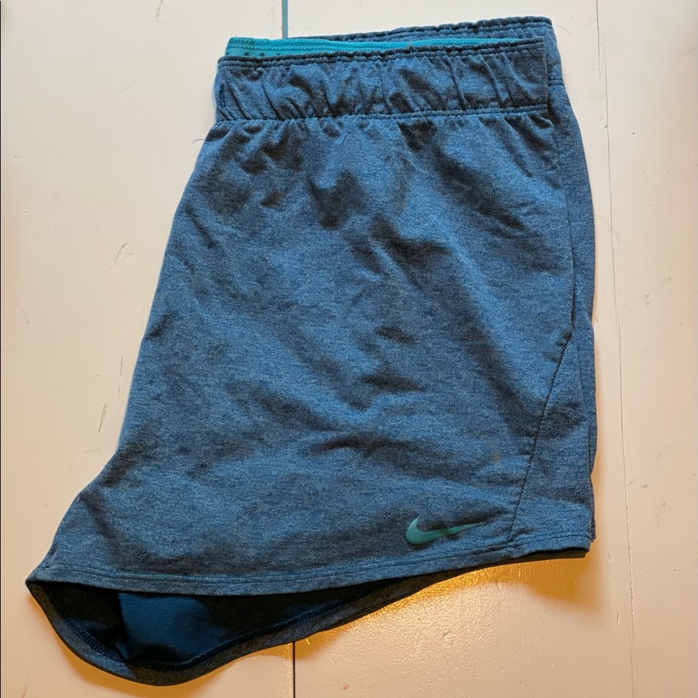 Large blue Nike dri-fit shorts
